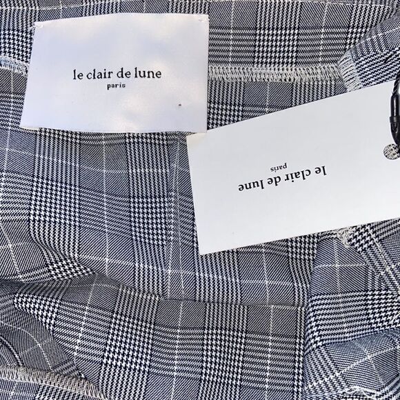 Le Clair De Lune Dress Black Gray Fit & Flare Sun Dress New With Tags~2 - Picture 8 of 8